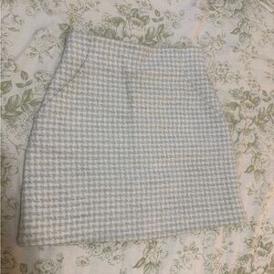 & other stories houndstooth mini skirt